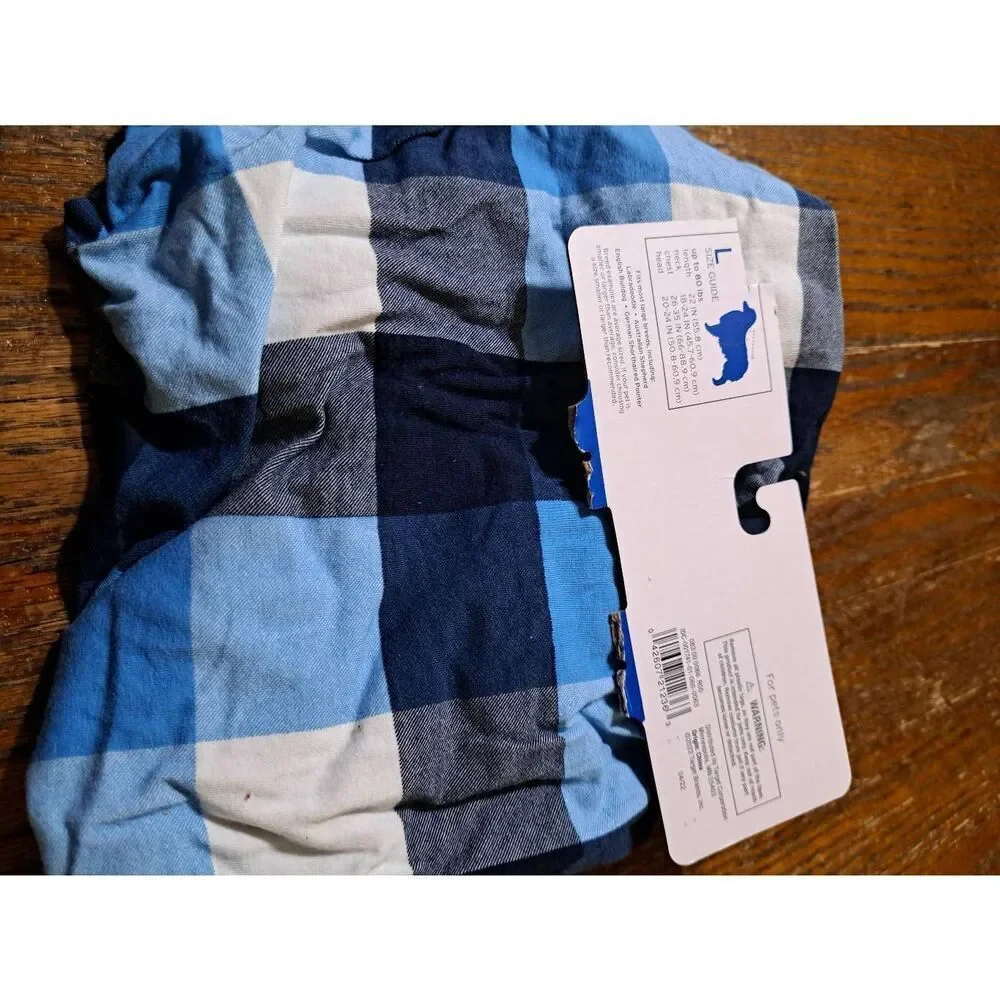 New Large Dog Up To 80lbs PJs and Cable Knit Sweater Red Blue White NWT